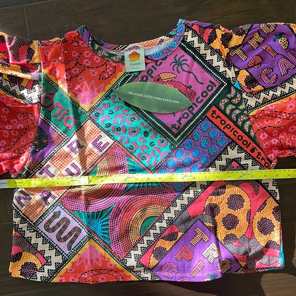 NWT FARM Rio Dotted Patch Scarf Sweatshirt Size M - Picture 13 of 15